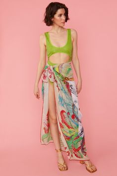 Your pool-side look just got upgraded, add a touch of luxury to your holiday vibes with this pink gorgeous silk blend sarong.  15% Silk 15% Cashmere 70% Cotton Resort Aesthetic, Leather Coat Jacket, Cashmere Gloves, Holiday Vibes, Pool Side, Maxi Coat, Beach Collection, Oversized Dress, Print Coat