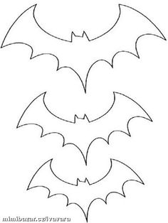 the batman symbol is outlined in black and white, with two bats on each side