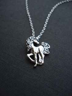 "Unicorn Necklace In Sterling Silver. This lovely mythical necklace is made from oxidized sterling silver unicorn pendant, sterling silver chain and sterling silver findings.  The length of the chain is about 18\".  The pendant is about 7/8\" tall. Check out my store to see more of my creations http://www.etsy.com/shop/anechkasjewelry Thank you for looking!" Unicorn Jewelry, Graduation Jewelry, Unicorn Pendant, Unicorn Necklace, Super Gifts, Trendy Gifts, Cool Gifts For Women, Wishful Thinking, Girls Gift