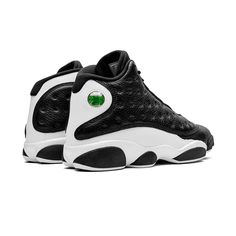 As its moniker suggests, the Air Jordan 13 Retro ‘Reverse He Got Game’ offers a flip on the OG colorway of the sneaker nominally associated with Spike Lee’s 1998 film. Basic black is applied to the mid-tops tumbled leather toe and side panels, contrasted by a crisp white finish on the rest of the upper. Breaking up the two-tone palette is a green holographic ‘cat-eye’ and a red Jumpman logo on the tongue. Jordan 1 Milan, Air Jordan 1 Dior, Jordan 1 Dior, Air Jordan 1 Fearless, Jordan 1 Fearless, Air Jordan 1 Chicago, Jordan 1 Blue, He Got Game, Jordan 1 Black