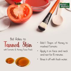 The Most Effective Tomato Facial at Home for Fair, Glowing and Clear Skin Foods For Clear Skin, Tomato Face, Remedies For Glowing Skin, Ayurvedic Skin Care, Skin Diet, Herbal Skin Care, Clear Healthy Skin, Tanned Skin