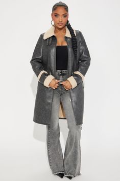 Buy No Pressure Washed Faux Leather Trench in Charcoal from Fashion Nova. These Jackets & Coats are available in most sizes. Receive free US shipping on o Outfits For Mexico, Trench Jacket, Pressure Washing, Suede Jacket, Jacket Style, Fashion Nova, Trench Coat, Jackets & Coats, Faux Leather