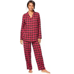 Made from brushed flannel cotton, these adorable printed pajamas will keep you cozy and comfortable. A classic pajama shirt with button front and patch pocket pairs perfectly with relaxed pants featuring an elastic waistband for the perfect fit. Buffalo Plaid Pajamas, Relaxed Pants, Classic Pajamas, Plaid Pajama Pants, Flannel Pajama Sets, Plaid Pajamas, Fleece Pajamas, Pajama Pant, Flannel Pajamas