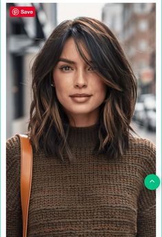 Rambut Brunette, Shoulder Length Hair Cuts, New Hairstyle, Hair Colours, Shoulder Length Hair, Medium Length Hair, Medium Length Hair Cuts, Brunette Hair, Short Hair Cuts For Women