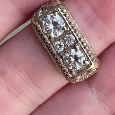 Would Like To Spend Less Than $500!!!! Comment Please If You Have Something Similar! Luxury Vintage Intaglio Men's Ring, Luxury Vintage Intaglio Rings, Silver Art Deco Intaglio Ring, Vintage Diamond Brooches With Filigree, Antique Diamond Filigree Ring Collectible, Womens Jewelry Rings, Silver Gold, Gold Rings, Art Deco