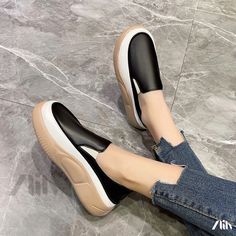 Soft Sole Casual Shoes for Comfortable Leisure Minimalist Sneakers, Comfortable High Heels, Cozy Shoes, Back To School Shoes, Comfortable Walking Shoes, Flat Loafers, Wedge Loafers, Shoes On Sale, Comfy Shoes