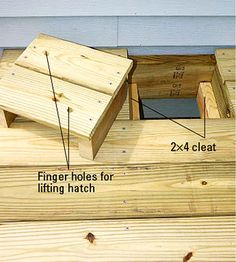 Deck Building Plans, Building Hacks, Under Stairs Storage, Outdoor Organization, Storage Outdoor