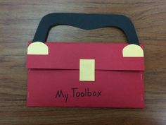 a paper bag with the words my toolbox on it