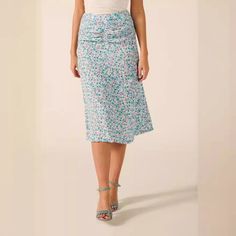 Lasaky - Pleated Floral Skirt: Sweet and Elegant High-Waisted Midi Skirt with a Clean Finish Pleated Floral Skirt, Elegant Midi Skirt, Floral Pleated Skirt, Cheap Skirts, Jeanne Damas, Chic Skirts, Skirts Midi High Waisted, Draped Skirt, Elegant Skirt