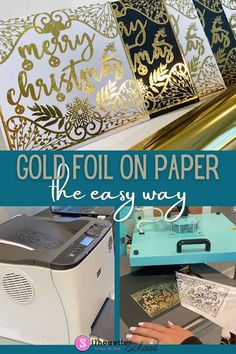 gold foil on paper the easy way