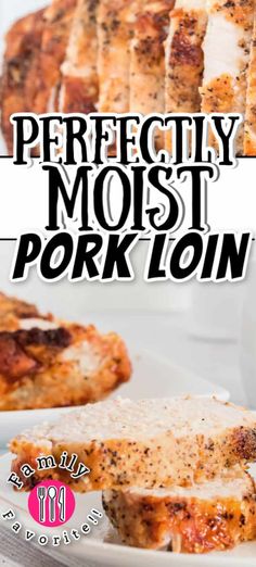 Perfectly Moist Pork Loin is the ULTIMATE "set it and forget it" recipe! It's easy to prep, easy to cook, tastes delicious & your house will smell amazing!! #Realhousemoms #Pork #loin #dinner Pork Loin Recipes Oven Baked, Pork Loin In Oven, Pork Loin Filet