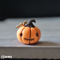 Welcome to my humble store. This is a halloween pumpkin charm handmade by me. His name is Pumpkin Prince. Gain +5% spookiness during your trick or treating with this charm. A wonderful gift during the holidays especially Halloween. The pumpkin is handmade out of polymer clay and hand painted. Each piece is 2cm tall x 2cm wide. Every charm will come with a gold plated lobster clasp. Every pumpkin is handmade, kindly wait 1-3 business days before shipping. This little guy will be shipped in a litt Pumpkin Ornaments, Elephant Keychain, Halloween Clay, Pumpkin Ornament, Polymer Clay Jewelry Diy, Halloween Charms, Cute Clay, Clay Jewelry Diy, Clay Art Projects