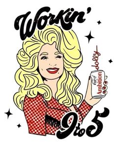 a woman holding a can of coke in her right hand and the words women's day on it