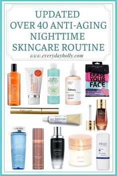 Aging Skin Care Routine, Skin Care Routine 40s, Antiaging Skincare Routine, Anti Aging Skincare Routine, Face Routine, Night Time Skin Care Routine, Nighttime Skincare, Nighttime Routine, Aging Cream