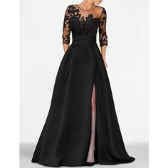 Silhouette:A-Line; Hemline / Train:Floor Length; Closure:Zipper UP; Built-In Bra:No; Embellishment:Beading,Appliques; Fabric:Satin; Sleeve Length:3/4 Length Sleeve; Tips:Professional dry cleaner only,Colors may vary slightly due to different monitor settings; Boning:No; Style:Mother,Elegant; Occasion:Wedding Guest; Neckline:Jewel Neck; Front page:Evening Gown; Listing Date:01/08/2024; Bust:; Hips:; Hollow to Floor:; Waist: Evening Gowns Formal Classy Elegant, Classy Nail, Evening Dresses Online, Cheap Evening Dresses, Dress Wedding Guest, Applique Dress, Jewel Neck