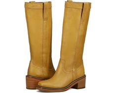 Women's Frye Kate Pull-On | Zappos.com Fall Vegetable-tanned Plain Toe Boots, Workwear Boots With Stitched Sole For Fall, Fall Workwear Boots With Stitched Sole, Mountain Style, Knee Skirts, Pull On Boots, Straight Leg Denim, Rocky Mountain, Toe Designs