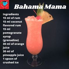 a pink drink in a tall glass with a pineapple garnish on top