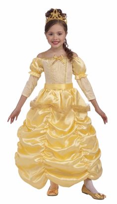 Child Beautiful Princess Belle Beauty And The Beast Costume Princess Belle Costume, Princess Costumes For Girls, Princess Belle Dress, Princess Fancy Dress, Beauty And The Beast Costume, Fancy Dress Ball, Disney Princess Costumes, Belle Costume, Princess Beauty