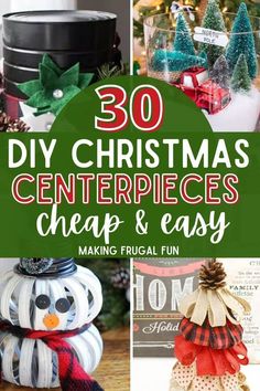 Christmas Crafts Centerpieces Easy Diy, Christmas Crafts Table Centerpieces, Christmas Craft Centerpieces, Christmas Dinner Party Table Decor Diy, Christmas Banquet Table Centerpieces, Christmas Gift Centerpiece Ideas, Inexpensive Winter Centerpieces, Paper Christmas Centerpieces, Paper Centerpieces Table Decorations