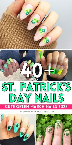 These st patrick’s day nails are festive and fun to recreate! Featuring green nails and green nail designs, this collection has all the St Patricks day nail art you need. Plan your March nails 2025 with bold green nail art and playful st patricks day nails designs. Check out the blog for all the st patrick's nail ideas and st paddys nails!