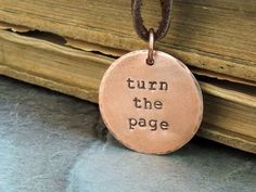 Bob Seger Songs, Quote Necklace, Song Art, Turn The Page, Necklace Quotes, Bob Seger, Personalized Quotes, Short Words, Cluster Necklace