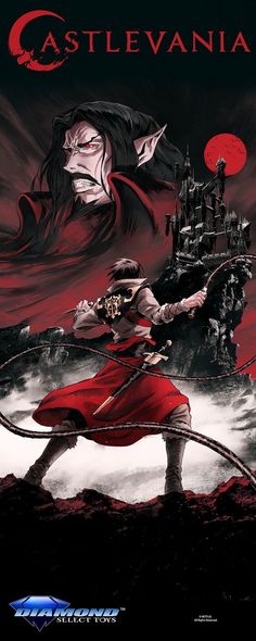 the cover art for castlevania, an animated video game that is currently in development