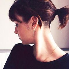 Image result for rosamund pike undershave Subtle Undercut Women, Subtle Undercut, Undercut Ponytail, Hair Ideas For Women, Undercut Hairstyles Women, Undercut Hair, Undercut Long Hair, Undercut Women, Nape Undercut