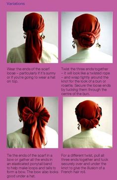 Tie A Scarf, Head Wrap Styles, Head Wrap Scarf, Hair Cover