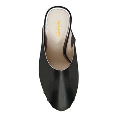 Black Mules With Wooden Wedge Heel, Black Clogs With Sculpted High Heel, Elegant Platform Closed Toe Clogs, Chic Black Pointed Toe Clogs, Black Slip-on Open Toe Clogs, Black Clogs With Wooden Wedge Heel, Formal Black High Heel Clogs, Formal High Heel Black Clogs, Elegant Clogs With 4-inch Heel And Round Toe