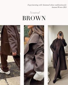 It’s time for some monochrome neutral inspiration 🍂 which look is your favourite? . #coloranalysis #colouranalysis #autumnfashion #coloranalyst #imageconsultant #imageconsulting #summerpalette #autumnpalette #winterpalette #springpalette Neutral Colour Combinations, Brown Monochrome, Seasonal Colour Analysis, Neutral Inspiration, Winter Palette, Autumn Palette, Summer Palette