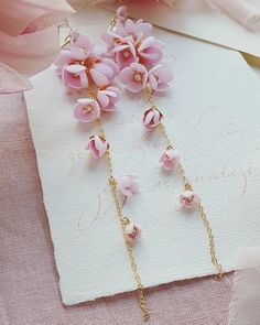 Long Wedding Flower Earrings Peach Pale Pink Crystal Flower | Etsy Poland Delicate Pink Earrings With Handmade Flowers, Handmade Pink Crystal Earrings For Wedding, Pink Flower Decorated Earrings For Wedding, Delicate Petal-shaped Flower Earrings For Wedding, Delicate Pink Flower Earrings For Wedding, Pink Flower Decoration Earrings For Wedding, Handmade Petal Flower Earrings For Wedding, Handmade Pink Bridal Earrings For Wedding, Pink 3d Flower Earrings For Wedding