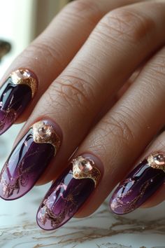 Purple Nail Designs 2024 Chic Nails