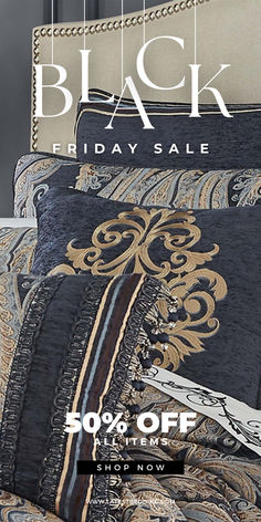 black friday sale up to 50 % off bedding and pillow cases with coupon