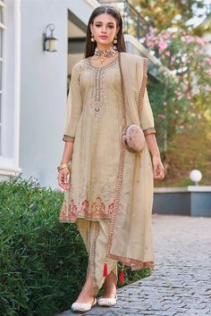 Buy Simar Organza Silk Embroidered Dhoti Style Suit at PinkPhulkari Faux Mirror, Patiala Salwar Suits, Choli Dress, Lehenga Choli Wedding, Party Wear Kurtis, Bollywood Lehenga, Kurta Dress, Pink Mirror, Punjabi Suit