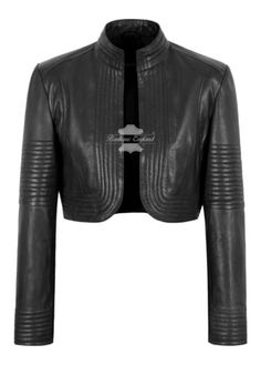 Great Shopping Woman's Elegant Look Real Leather Cropped Shrug Bolero Slim-Fit Jacket Ashley, Womens-jacket Fitted Leather Cropped Jacket For Spring, Fitted Leather Cropped Jacket For Winter, Edgy Cropped Fitted Biker Jacket, Biker Cropped Jacket With Zipper Closure, Luxury Cropped Edgy Biker Jacket, Elegant Cropped Leather Jacket, Luxury, Luxury Cropped Biker Leather Jacket, Cropped Shrug, Cropped Leather Jacket