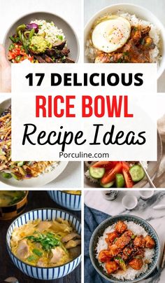 the top ten delicious rice bowl recipe ideas