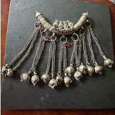 Vintage Tribal Massive Choker Necklace, Antique Dangling Bells, Kuchi bohemian  | eBay Bohemian Necklaces For Ceremonial Occasions, Vintage Tassel Jewelry For Festival, Festival Metal Bells Jewelry, Necklace Antique, Choker, Choker Necklace, Pendant Necklace, Best Deals, Free Shipping