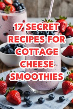 A photo of a cottage cheese smoothies Smoothies With Cottage Cheese, Blending Cottage Cheese, Smoothie Recipes With Cottage Cheese, Cottage Cheese Blended Recipes, Blueberry Cottage Cheese Smoothie, Cottage Cheese Cheesecake Smoothie, Cottage Cheese Protein Shake, Cottage Cheese Smoothie Recipes, Blendjet Recipes