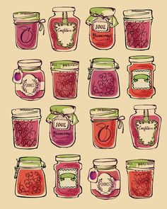 the instagram page on instagram com shows jars of jams with names and numbers