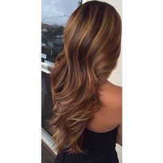 Caramel Lowlights Highlights For Brunettes Dark Brown Hairs - Polyvore Brunette With Lowlights, Pale Skin Hair Color, Hair Color Chocolate, Chocolate Brown Hair, Hair Color Light Brown, Light Hair Color, Trendy Hair Color, Hair Color Highlights