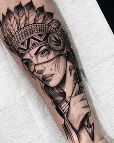 Tattoo Indien, Chicano Tattoos Sleeve, Tattoo New, Catrina Tattoo, Filigree Tattoo, Native American Tattoos, Native Tattoos