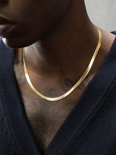 1pc Stainless Steel Gold Blade Chain Choker Style Snake Chain Necklace, For Men Yellow Gold Fashionable   Stainless Steel     Men Fashion Jewelry, size features are:Bust: ,Length: ,Sleeve Length: Men Choker, Men Chain, Tan Guys, Snake Chain Necklace, Gold Chains For Men, Mens Chain Necklace, Choker Style, Chain Necklaces, Chain Choker