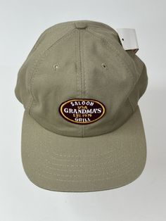 Grandmas Saloon & Grill Hat Cap Adjustable Logo Patch Duluth Minnesota NWT New with tags. See all photos for full description. Fast shipping via USPS, UPS, or FedEx. Returns accepted within 30 days in the original condition. Customer Satisfaction is our #1 Priority! Vintage Cap For Outdoor Activities, Vintage Khaki Baseball Cap, Vintage Six-panel Outdoor Hat, Classic Khaki Cap, Classic Outdoor Cap Hat, Classic Cap For Outdoor Activities, Classic Khaki Baseball Cap, Classic Outdoor Cap, Vintage Cotton Hat For Outdoor Activities