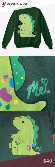 Moriah Elizabeth Merch Pickle Dinosaur Green Sweatshirt Green Sweatshirt, Diy Fashion, Pickles, Sweatshirts, Green