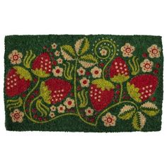 Strawberry Vines, Coconut Fiber, Coir Doormat, Outdoor Door Mat, Dream Decor, Dream House Decor, Cool Stuff, My New Room, Larp