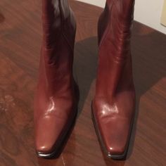 Vintage Stuart Weitzman Leather Boots Camel Approx 13” Calf Circumference; Approx 12 In Calf Height; Heel Height Approx 4”; Worn Once Pristine Condition Fitted Brown Calf Leather Boots, Elegant Brown Snip Toe Boots, Formal Snip Toe Heeled Boots For Fall, Designer Formal Winter Boots, Brown Snip Toe Boots For Office, Formal Leather Heeled Boots With Pointed Toe, Formal Fitted Brown Boots, Formal Boots With Leather Lining And Square Toe, Formal Heeled Boots With Square Toe And Medium Width