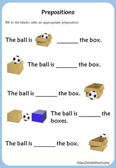 the words in this worksheet are for prepositions