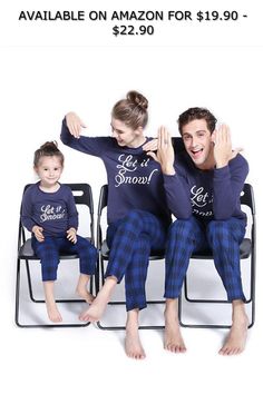 IDORIC Family Christmas Pajamas Set-Let it Snow Plaid Matching Pajamas,Blue PJS Sleepwear ◆ AVAILABLE ON AMAZON FOR: $19.90 - $22.90 ◆ 100% Cotton Cheap Baby Clothes, Christmas Pajamas Kids, Family Pajama Sets, Matching Christmas Pajamas, Blue Long Sleeve Tops, Snow Outfit, Christmas Pajama Set, Pajamas Sets, Matching Family Pajamas