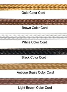 Fabric Covered Lamp Cord - Wire, Parallel (2-Wire) - CHOICE of 6 COLORS and LENGTH Lamp Wire, Electric Lamp, Cord Cover, Lamp Cord, Antique Lamps, Lamp Parts, Gold Fabric, Brass Color, White Fabrics