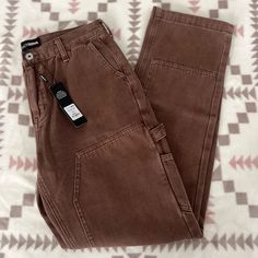 Nwt Fashion Nova Cargo Pants Great Condition Mid Rise 7 Pockets Single Button With Zipper Closure No Distressing Size 7, True To Size 100% Cotton Open To Offers High Waist Utility Pants With Buttons, Utility Straight Leg Jeans With Buttons, Casual Brown Bottoms With Buttons, Trendy Cotton Pants With Button Zip Fly, Trendy Brown Bottoms With Buttons, High Rise Brown Pants With Pockets, Utility Straight Leg Pants With Buttons, Brown High Rise Utility Pants, High Rise Brown Cargo Bottoms